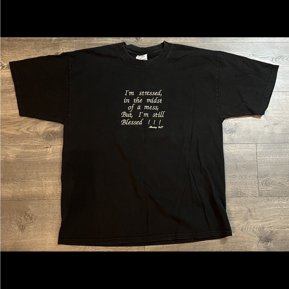 Vintage “Blessed” Embroidered Tee